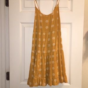 Yellow floral sun dress